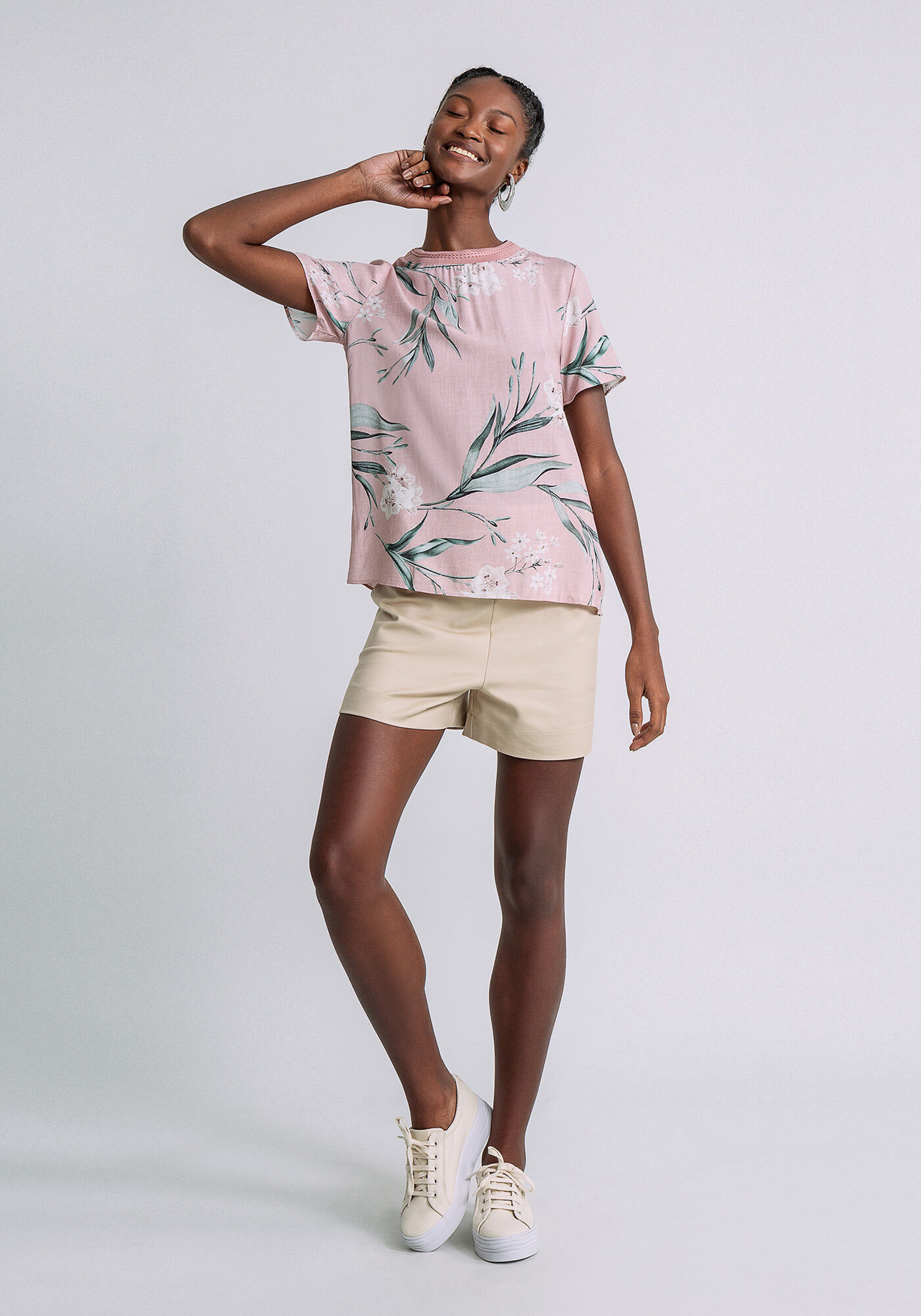 Blusa Detalhe Gola Estampada, LIRIOS, large.