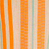 Blusa Estampada em Viscose com Decote V Retilínea, YARN LARANJA, swatch.