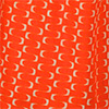 Vestido Curto De Alças Trançadas Com Barra Franzida, ONDAS LARANJA, swatch.