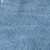 Bermuda Jeans De Cintura Alta Com Barras A Fio, JEANS CLARO. Bermuda Jeans De Cintura Alta Com Barras A Fio, JEANS CLARO, swatch.