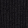 Blusa Manga Curta Canelada com Gola Alta, PRETO REATIVO, swatch.