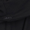 Body Manga Longa em Crepe com Capuz, PRETO REATIVO, swatch.