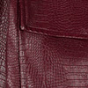 Camisa Alongada De Mangas Longas Com Bolsos Em PU Croco, BORDO KIR ROYALLE, swatch.
