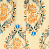 Calça Pantalona Estampada De Cintura Alta Com Cordão No Cós, BEGE ALHAMBRA, swatch.