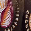 Vestido Midi Estampado em Viscose com Amarração, GRAOS DE AREIA, swatch.