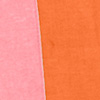 Calça Reta em Linho Bicolor com Botões, ROSA PUMPKIN, swatch.