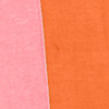 Calça Reta em Linho Bicolor com Botões, ROSA PUMPKIN, swatch.
