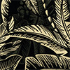 Blusa Fluida Estampada Com Babados E Alças De Amarrar, COQUEIRO PRETO, swatch.