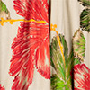Saia Midi Ampla De Cintura Alta Estampada, HIBISCOS BEGE, swatch.