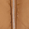 Jaqueta Puffer com Gola Pelo e Bolsos, BEGE BLUR, swatch.