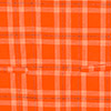 Vestido Curto Xadrez De Alças Largas Em Algodão Peletizado, MINI PLAID LARANJA, swatch.