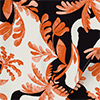 Macacão Curto Estampado Sem Mangas Com Enfeite No Ombro, AQUARELA MAXI PRETO, swatch.