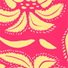 Calcinha Bíquini Dupla Face Estampada Com Amarração, FOLHAGENS ROSA, swatch.