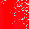 Blusal Manga Curta em Viscose com Paetês, VERMELHO REDDISH, swatch.