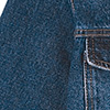 Jaqueta Jeans Curta Com Bolsos E Bordado Localizado, JEANS, swatch.