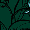 Blusa Cropped Estampada Em Viscose Com Amarração, BELL FLOWERS VERDE, swatch.