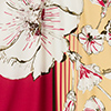 Vestido Longo Evasê Estampado Com Manga Longa E Nó, LILY VERMELHO, swatch.