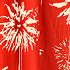 Vestido Midi Estampado em Viscose Lurex com Cinto, DATE PALMS VERMELHO, swatch.