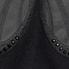 Blusão Cropped Manga Bufante com Bordado Borboleta, PRETO REATIVO, swatch.