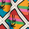 Vestido Midi Estampado em Viscose com Amarração, SOLSTICIO, swatch.