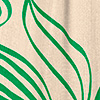 Shorts Cintura Alta em Viscose Estampado com Cinto, TRAILS VERDE, swatch.