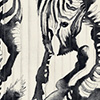 Blusa Estampada De Mangas Curtas Com Decote Redondo, ZEBRA PLISSE BEGE, swatch.