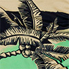 Blusa Frente Única Estampada Com Amarração, COQUEIRO PRETO, swatch.