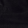 Blusa Curta Sem Alças Com Zíper Em Malha Leather, PRETO REATIVO, swatch.