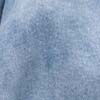 Blusa Cropped em Jeans com Franzido e Amarração, JEANS, swatch.