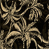 Saia Estampada De Cintura Alta Em Viscose Responsável, COQUEIRO PRETO, swatch.