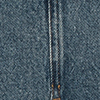 Saia Jeans Midi com Fenda e Detalhe Cós, JEANS, swatch.