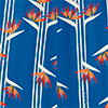 Macacão Longo Fluido Estampado Com Alças De Amarrar, STRELIZIA MINI AZUL, swatch.