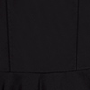 Vestido Longo De Alças Com Transpasse Em Tafetá, PRETO, swatch.