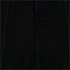 Saia Curta De Cintura Alta Com Bolsos Em Sarja, PRETO, swatch.