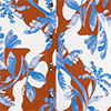 Camisa Saída De Praia Estampada Com Mangas Longas E Botões, AQUARELA MAXI MARROM, swatch.