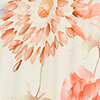 Vestido Longo Estampado Com Fenda E Amarração Na Gola, FLORA BEGE, swatch.