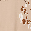 Blusa Com Bordado E Mangas Curtas Em Malha De Viscose, BEGE CENTURY, swatch.