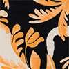 Calcinha Biquíni Estampada Com Franzido E Proteção Solar, AQUARELA MINI PRETO, swatch.