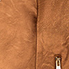 Jaqueta Curta Com Zíper E Gola Em PU Metalizado, MARROM TAMARA, swatch.