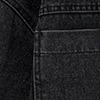 Camisa Jeans De Mangas Longas Com Bolsos E Aplicações De Strass, PRETO, swatch.