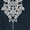 Camisa Alongada Estampada Em Viscose Com Amarrações, CUTWORK MARINHO, swatch.