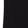 Vestido Curto Balonê Em Malha Canelada E Tafetá, PRETO, swatch.