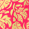 Vestido Longo Transpassado Frente Única Com Decote Em V, FOLHAGENS ROSA, swatch.