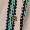 Camisa De Mangas Longas Com Gola Padre E Nó Na Barra, VERDE SABEDORIA, swatch.