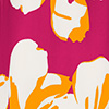 Macacão Curto Assimétrico em Viscose Máxi Flores, WONDER ROSA, swatch.