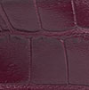 Bota Cano Médio Croco com Salto Bloco, BORDO RED WINE, swatch.