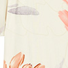 Vestido Curto Estampado Com Decote Degagê E Manga Godê, FLORA BEGE, swatch.